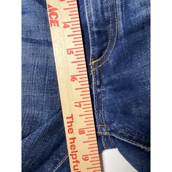 Rag & Bone Skinny Distressed Destroyed Denim Blue Jeans Women's Size 27 - Picture 8 of 13